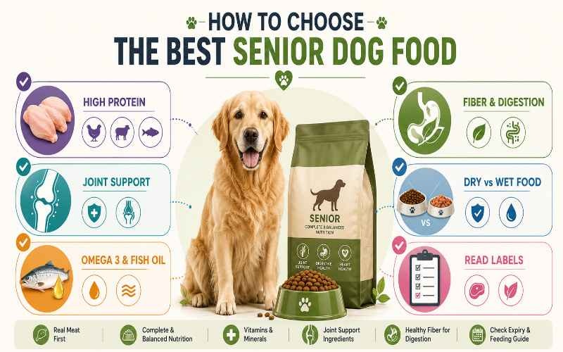 Key ingredients to look for when choosing the best senior dog food
