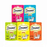 Angled view of Dreamies Cat Treats 60g pack