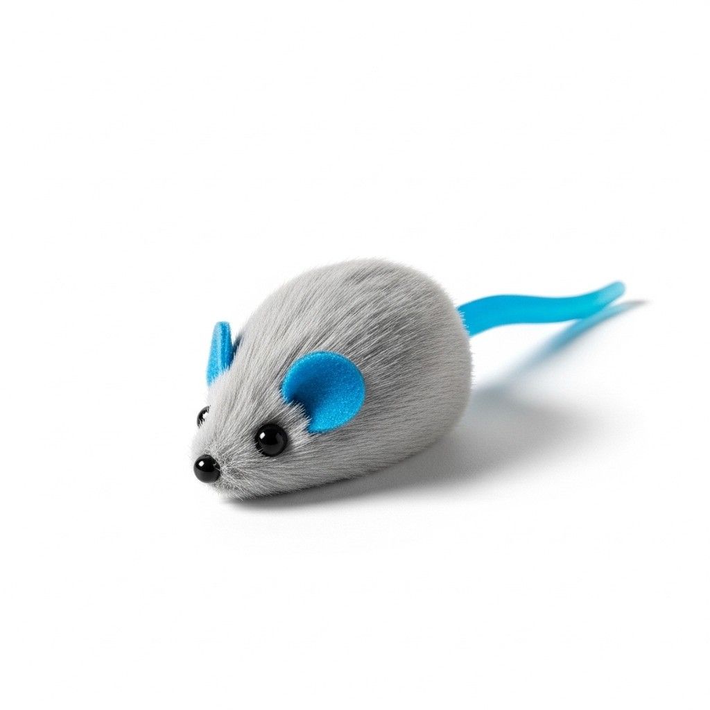 Interactive Plush Rubber Mouse Pet Cat Toys