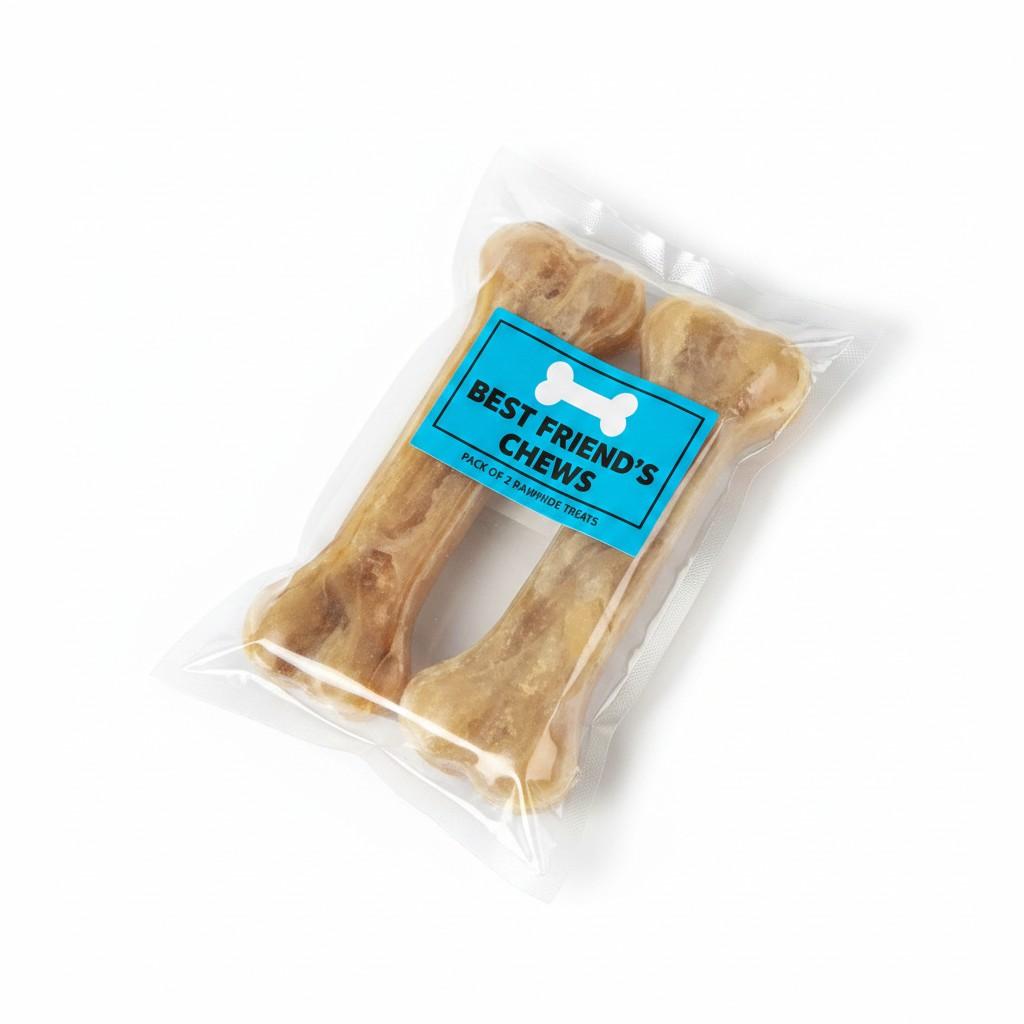 Pack of 2 Treat Bones for Dogs Chew Snack