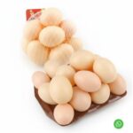 Pack of 6 Artificial Plastic Eggs for Broody Hen (Lightweight & Hollow Inside)