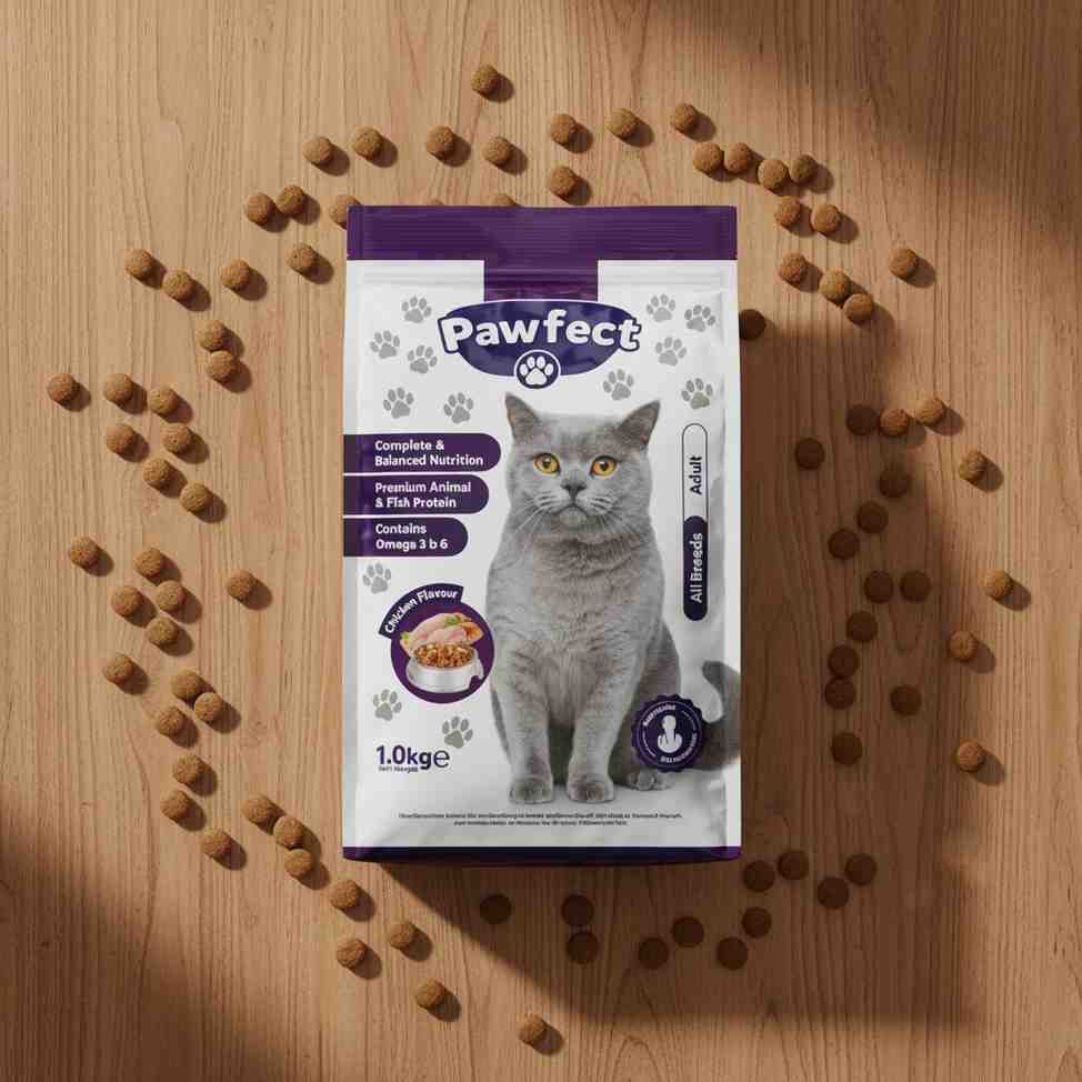 Adult Cat Food 1kg – Complete & Balanced Daily Nutrition for Cats