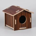 Premium Wooden Bird Cage Wall Mounted BrownPremium Wooden Bird Cage Wall Mounted Brown