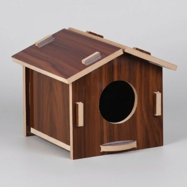 Premium Wooden Bird Cage Wall Mounted BrownPremium Wooden Bird Cage Wall Mounted Brown