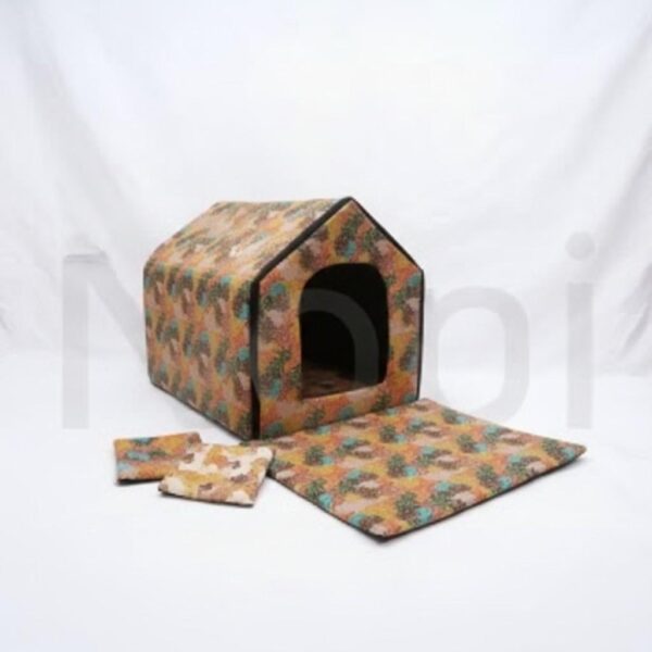 Soft indoor pet house for cats and dogs in premium cozy design