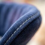 Close-up of soft padded E collar fabric