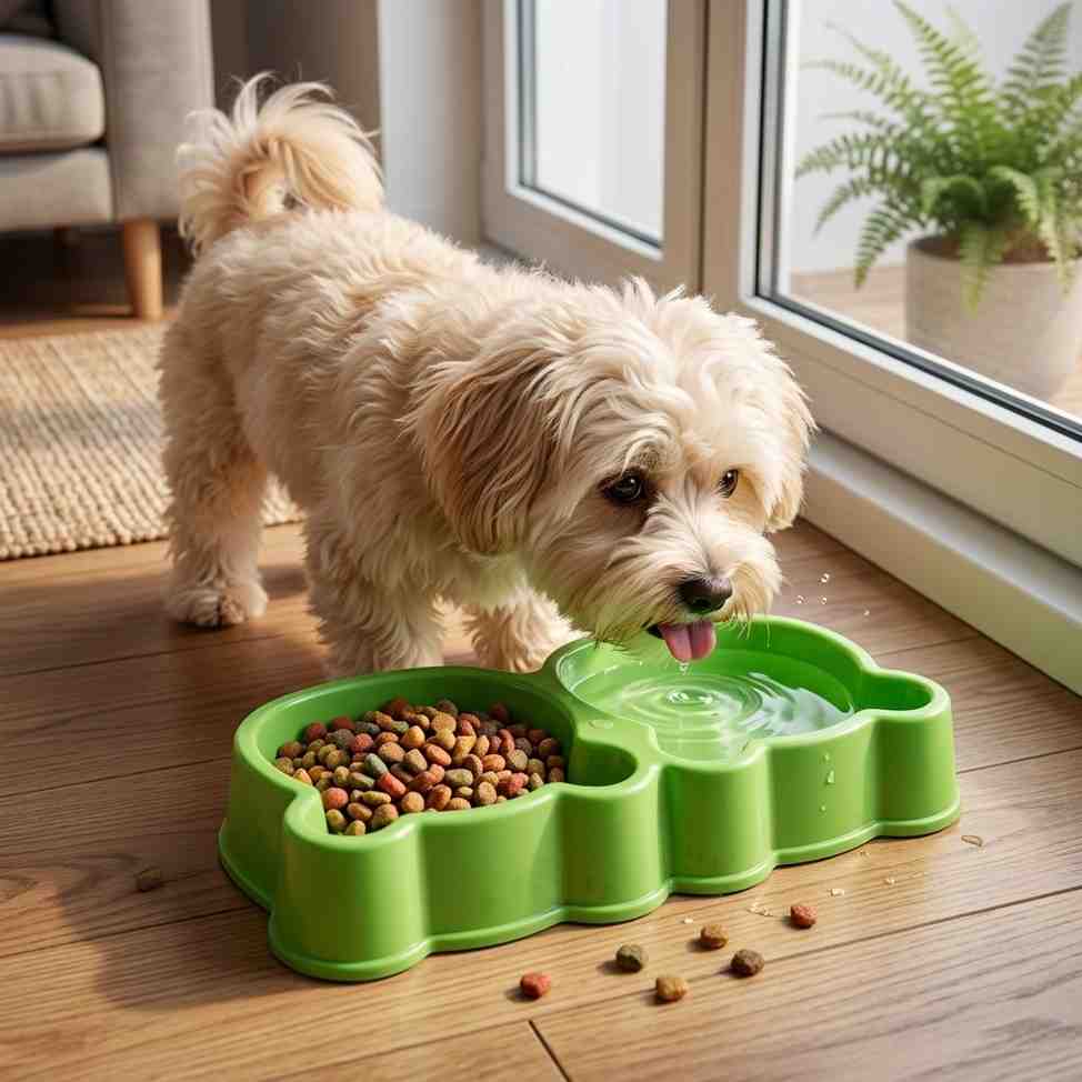 Panda Double Bowl Cute & Durable Pet Feeding Set