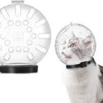 Transparent cat hood cone front angle for pet recovery