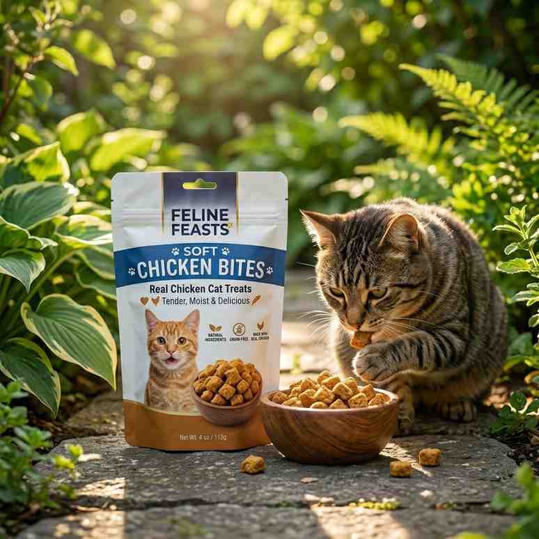 Soft Chicken Bites Cat TreatsTender & Tasty Protein Rewards for Cats