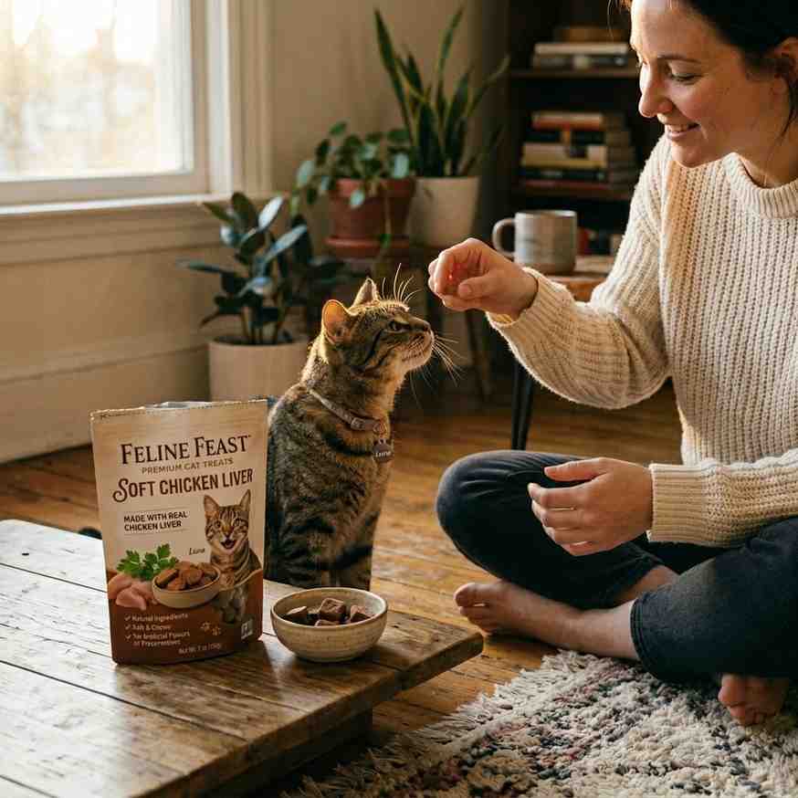 Soft Chicken Liver Cat Treats – Soft, Nutritious & High-Protein Rewards