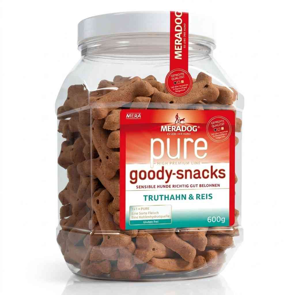 Mera Goody dog treats 600g jar front view