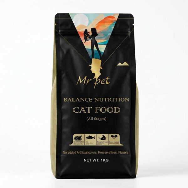 Mr Pet Balance Nutrition Cat Food pack front view for daily cat feeding
