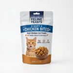 Soft chicken bites cat treats front package view