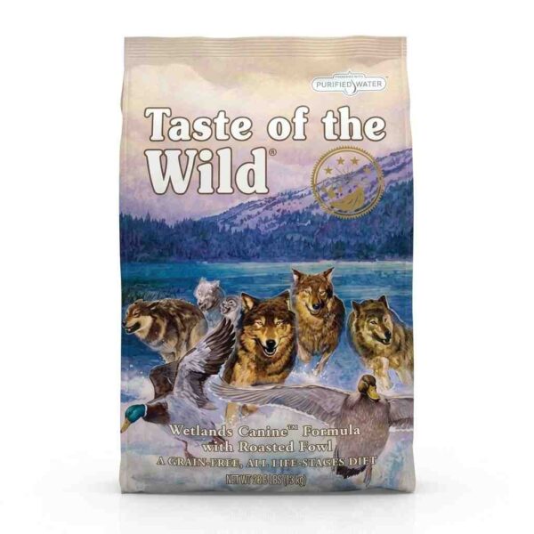 Taste of the Wild Wetlands Fowl Grain Free Adult Dog Food 13KG front view