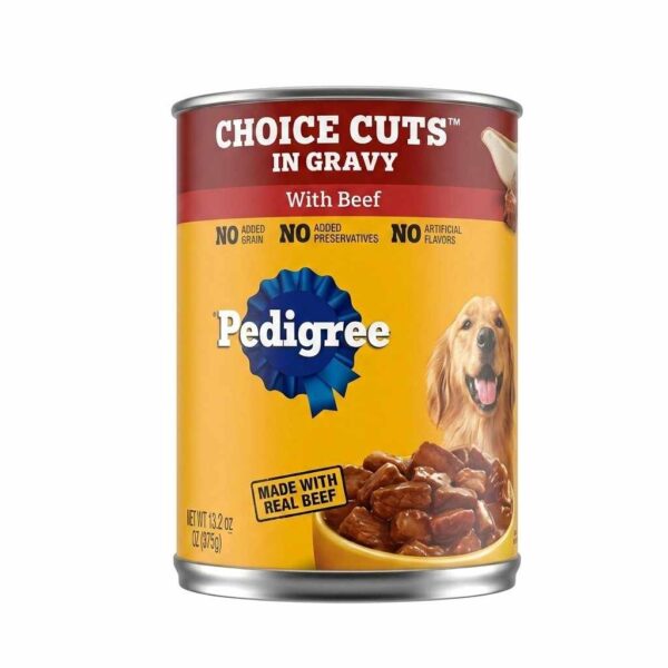 Beef wet dog food 13.2oz can front viewBeef wet dog food 13.2oz can front view