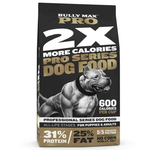 Bully Max Pro 2X dog food front packaging