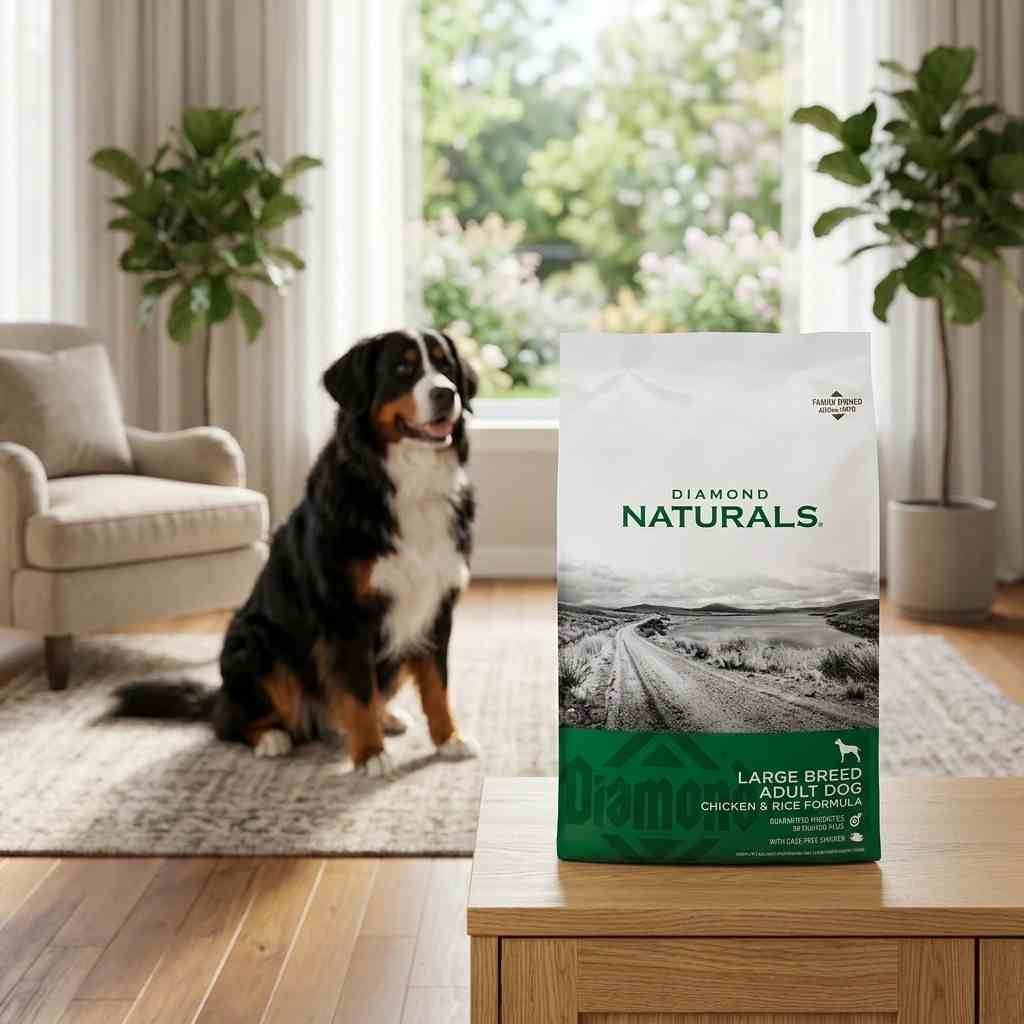 Diamond Naturals Large Breed Adult Chicken Rice Dog Food with adult dog