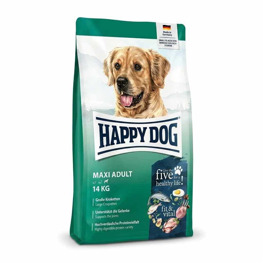 Happy Dog Adult Dog Food Maxi 14KG front view