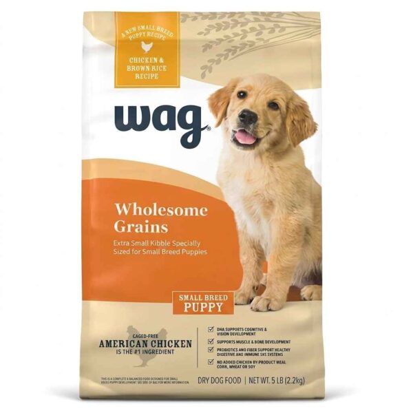 Wag Small Breed Dry Dog Food front packaging