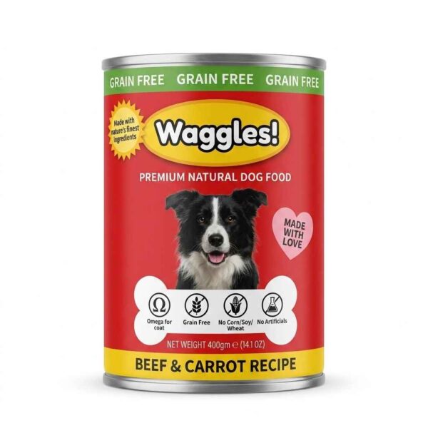 Waggles Grain Free Canned Food for Dogs